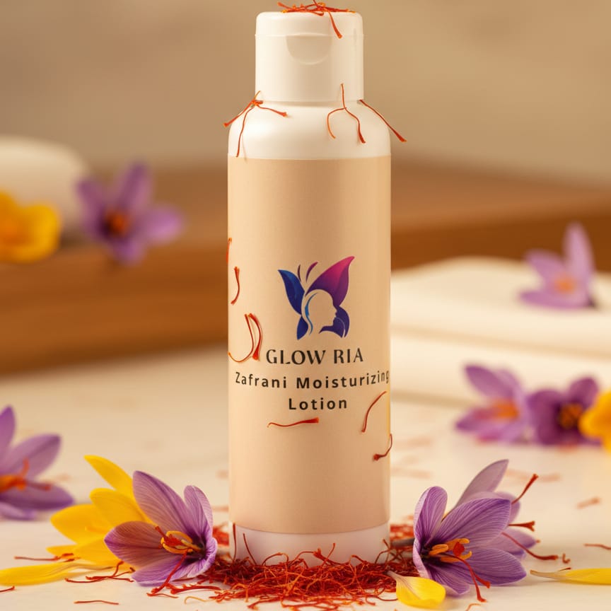 Glow Ria Zafrani Moisturizing Body Lotion – Deep Hydration & Natural Glow, 120 ml | 1 Pc