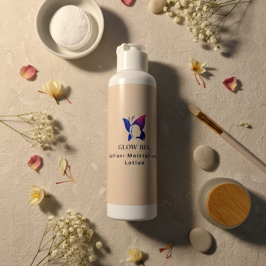 Glow Ria Zafrani Moisturizing Body Lotion – Deep Hydration & Natural Glow, 120 ml | 1 Pc